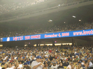 Voter Outreach at Dodger Stadium