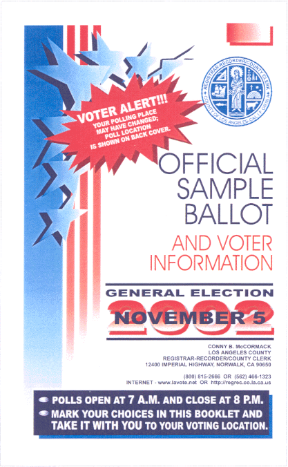 Official Sample Ballot and Voter Information